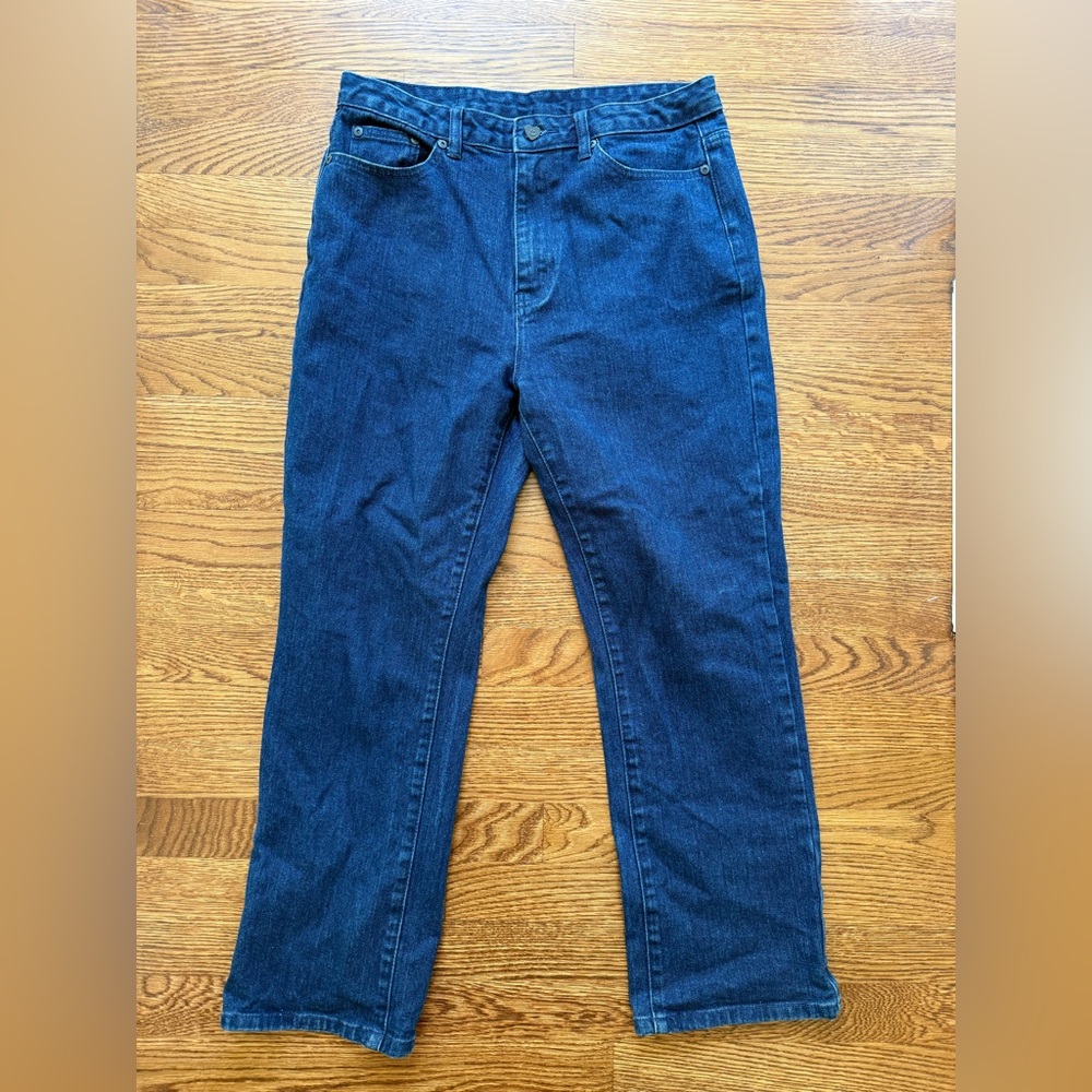 LAZY OAF‎ Dark Wash Denim Blue Jeans Casual Classic Stretch Closet Staple 30